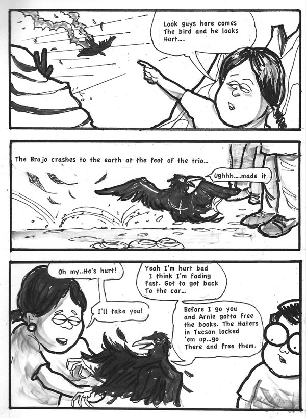 Cuervo tells Arnie & Profi about books