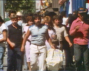 Street scene with Latinos